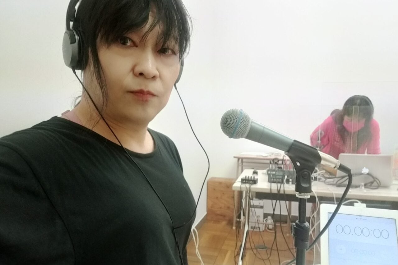 ラジオ収録中のKojun