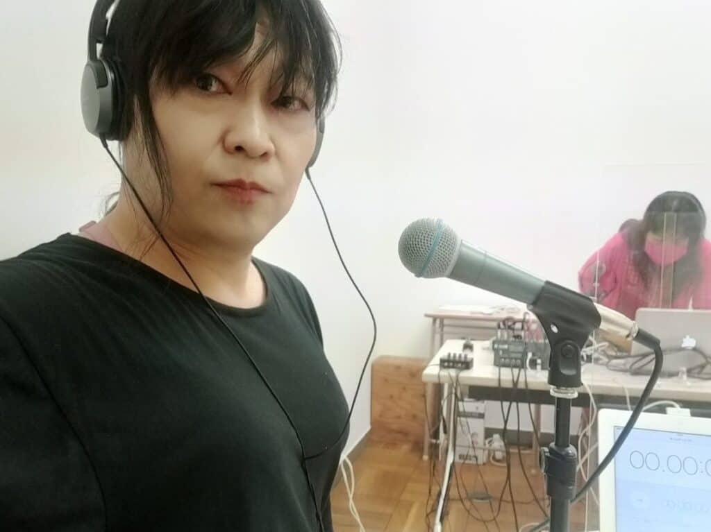 ラジオ収録中のKojun